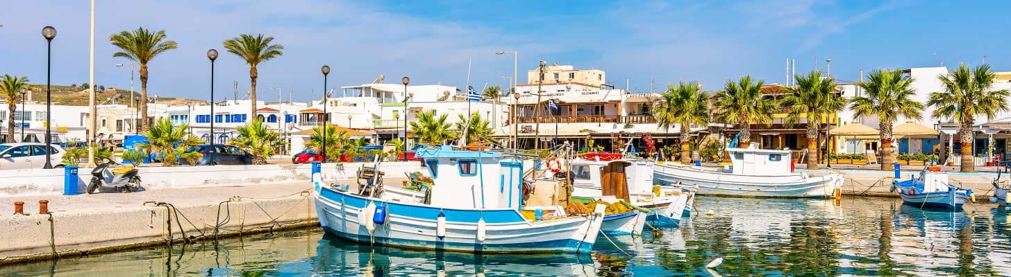Boats in the harbour at Kardamena in Kos
