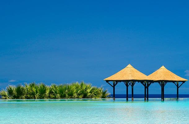 Swimming pool at Gran Melia Palacio de Isora Tenerife Spain